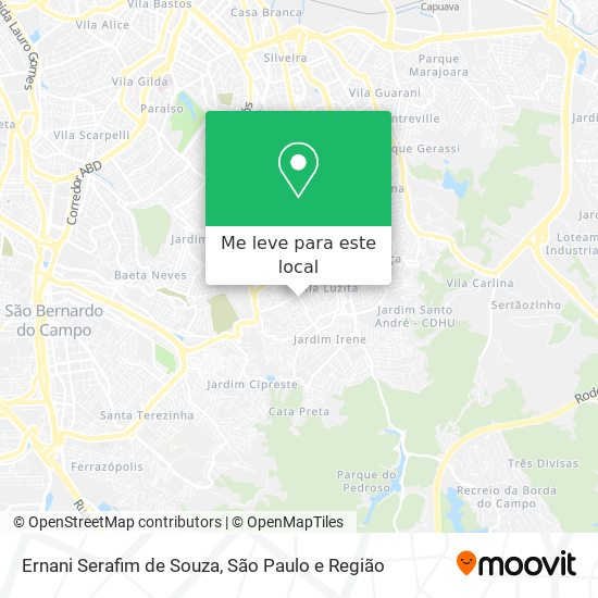 Ernani Serafim de Souza mapa