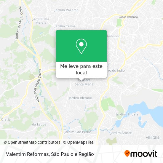 Valentim Reformas mapa