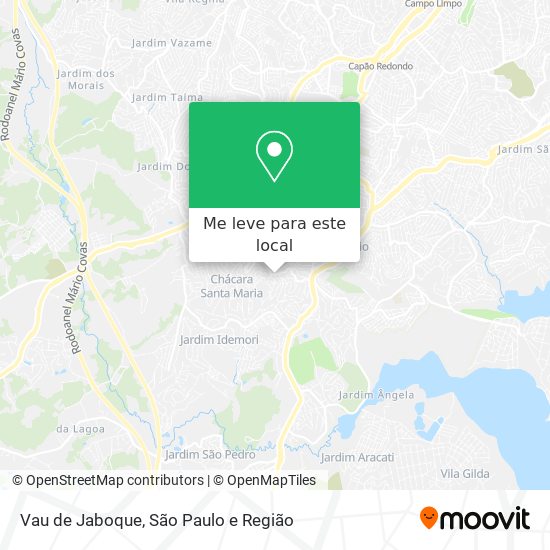 Vau de Jaboque mapa