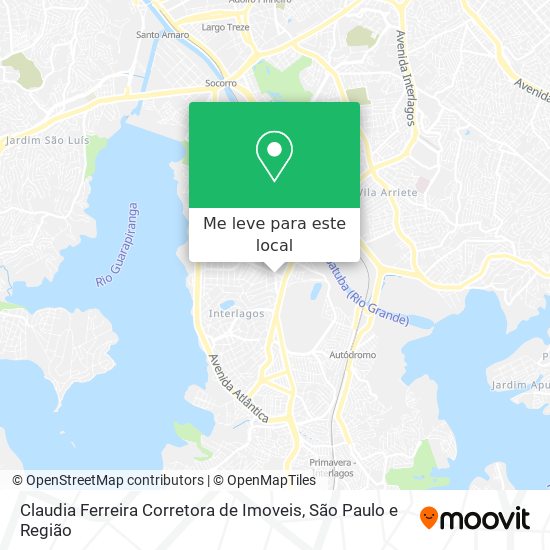 Claudia Ferreira Corretora de Imoveis mapa