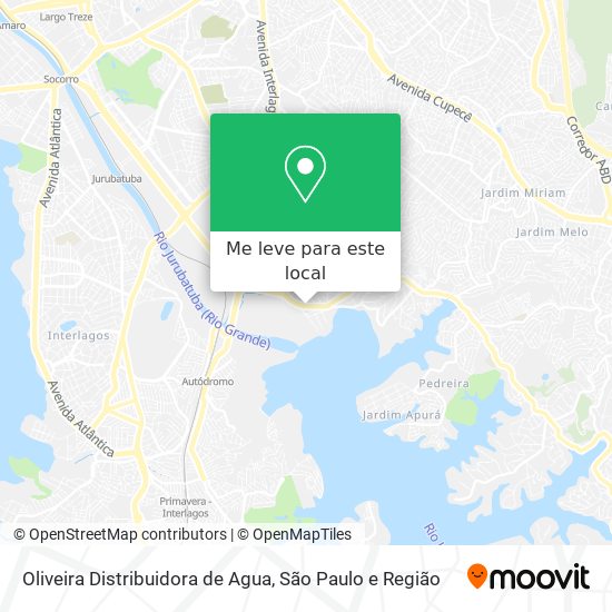 Oliveira Distribuidora de Agua mapa