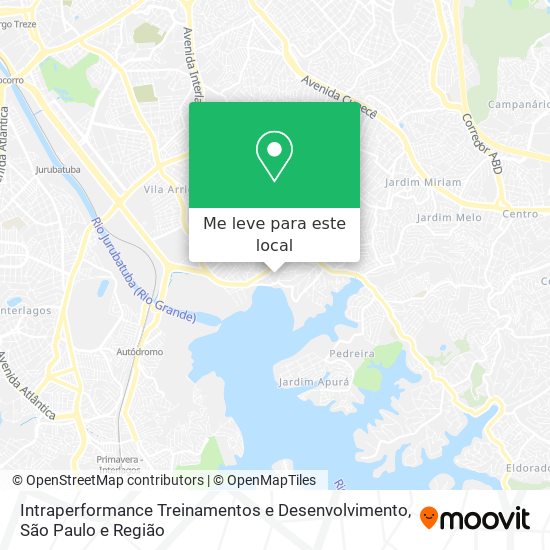 Intraperformance Treinamentos e Desenvolvimento mapa