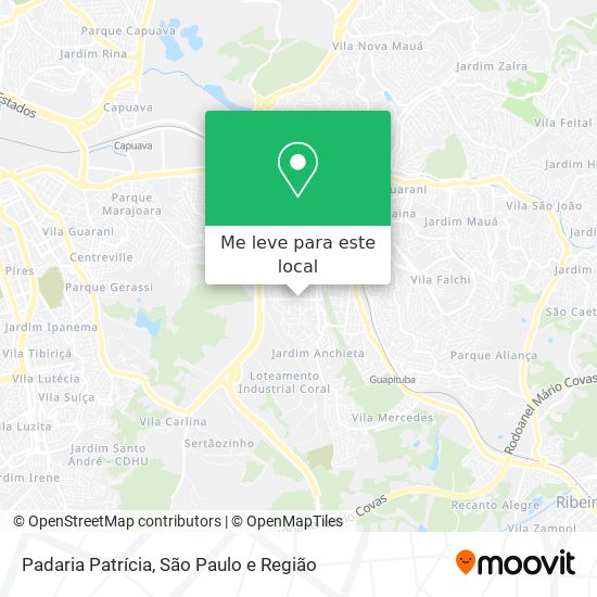 Padaria Patrícia mapa