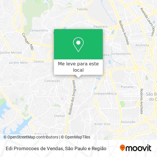 Edi Promocoes de Vendas mapa