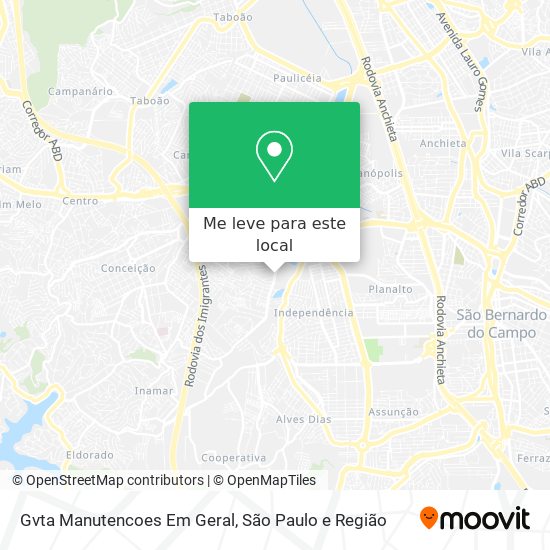 Gvta Manutencoes Em Geral mapa