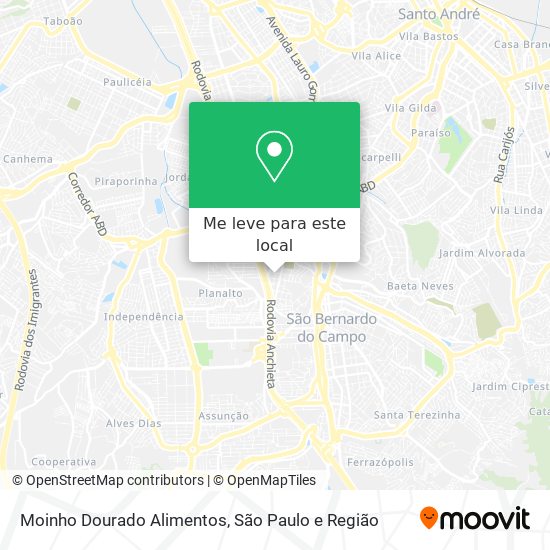 Moinho Dourado Alimentos mapa