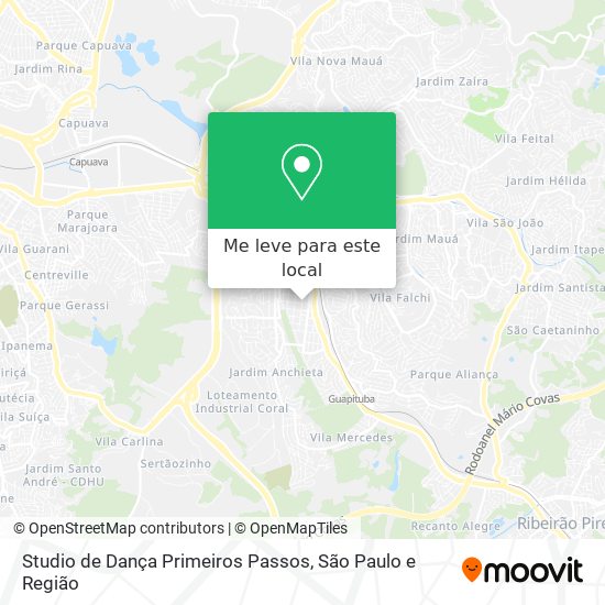 Studio de Dança Primeiros Passos mapa