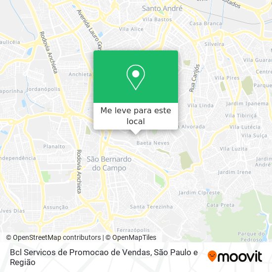 Bcl Servicos de Promocao de Vendas mapa