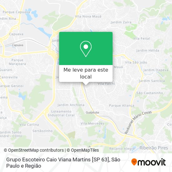 Grupo Escoteiro Caio Viana Martins [SP 63] mapa