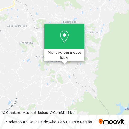 Bradesco Ag Caucaia do Alto mapa