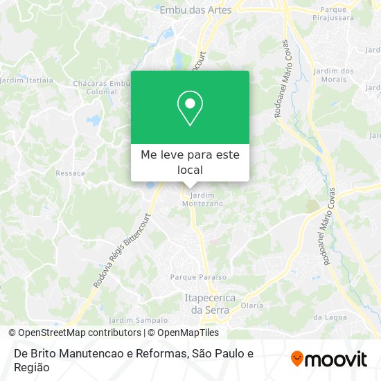 De Brito Manutencao e Reformas mapa