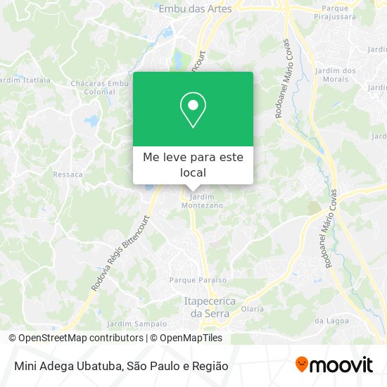 Mini Adega Ubatuba mapa