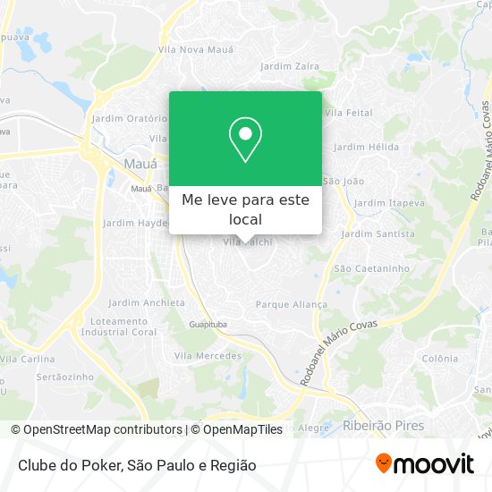 Clube do Poker mapa