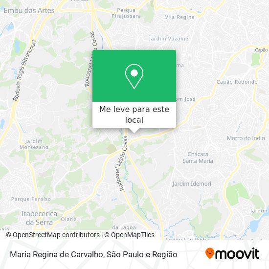 Maria Regina de Carvalho mapa