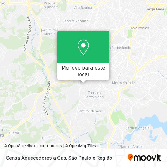 Sensa Aquecedores a Gas mapa