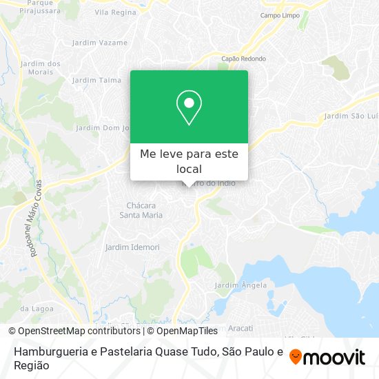 Hamburgueria e Pastelaria Quase Tudo mapa