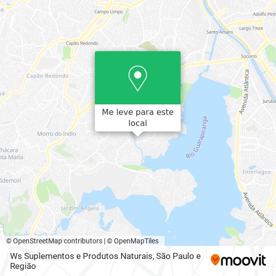 Ws Suplementos e Produtos Naturais mapa