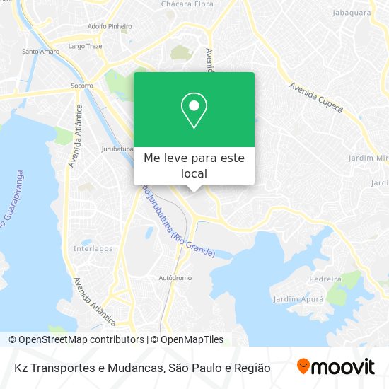 Kz Transportes e Mudancas mapa