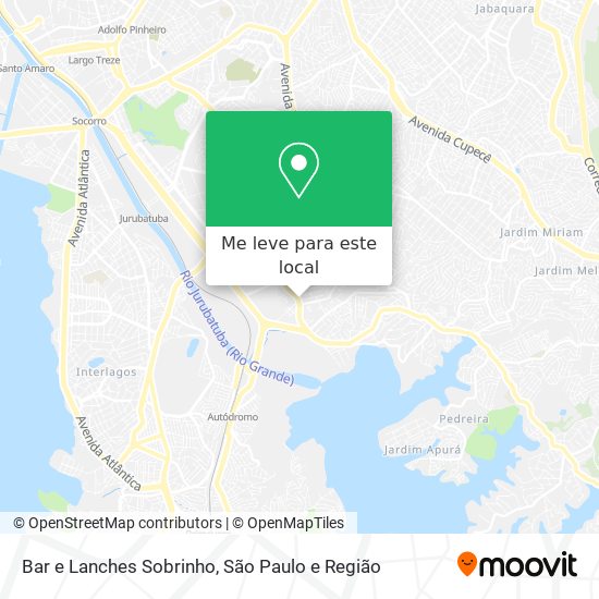 Bar e Lanches Sobrinho mapa