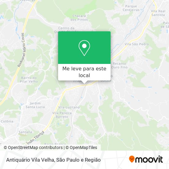 Antiquário Vila Velha mapa