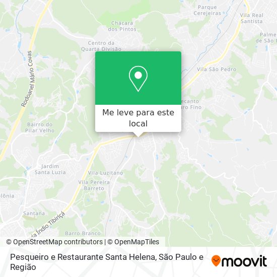Pesqueiro e Restaurante Santa Helena mapa