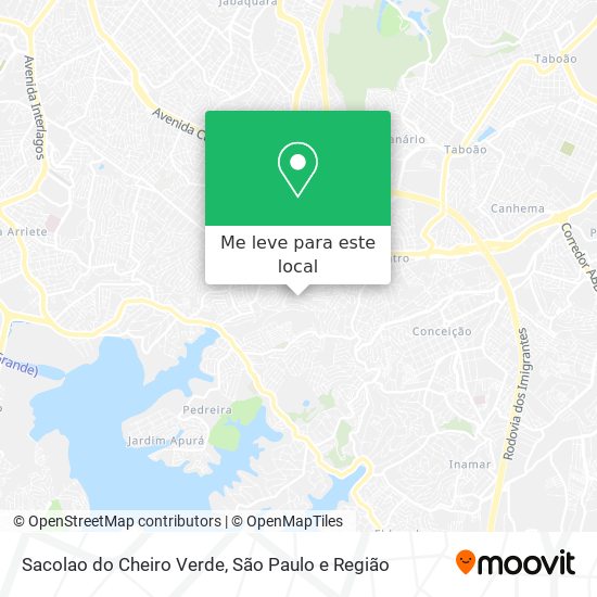 Sacolao do Cheiro Verde mapa