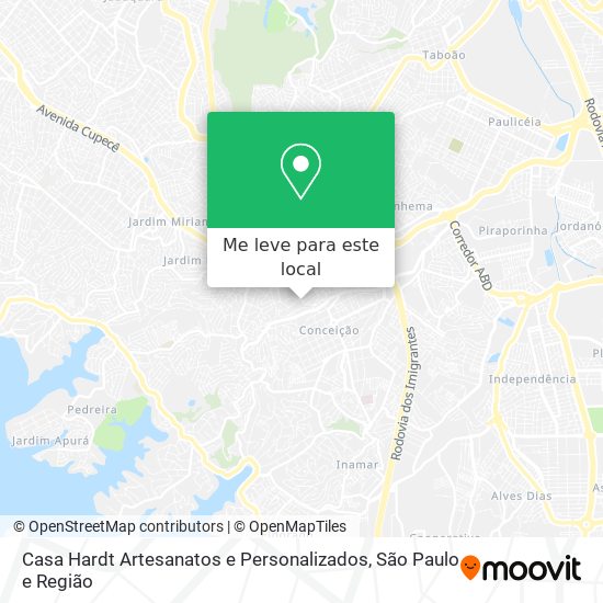 Casa Hardt Artesanatos e Personalizados mapa