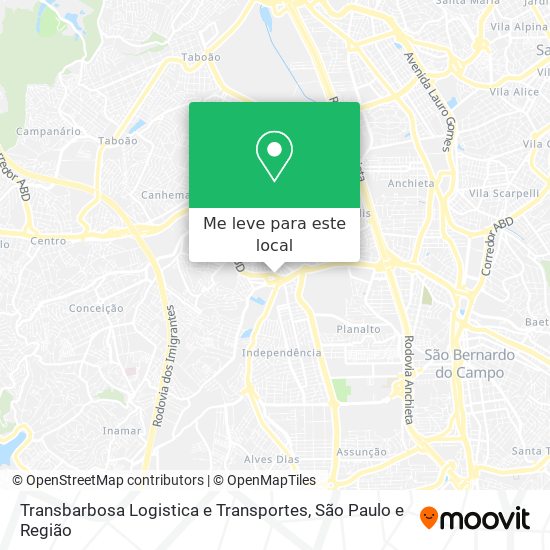 Transbarbosa Logistica e Transportes mapa