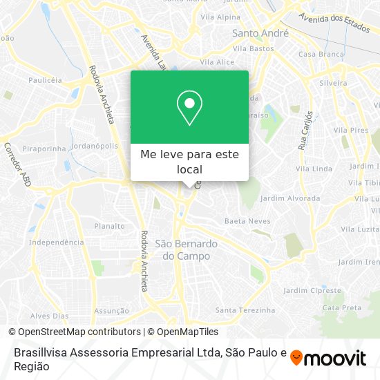 Brasillvisa Assessoria Empresarial Ltda mapa