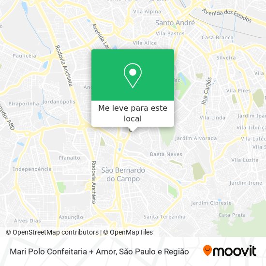 Mari Polo Confeitaria + Amor mapa