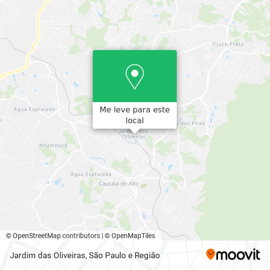 Jardim das Oliveiras mapa