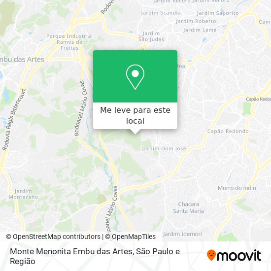 Monte Menonita Embu das Artes mapa
