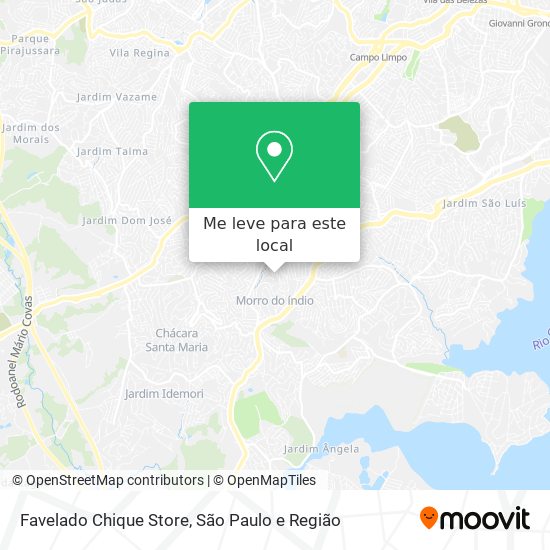 Favelado Chique Store mapa