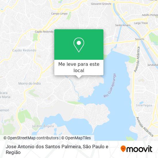 Jose Antonio dos Santos Palmeira mapa