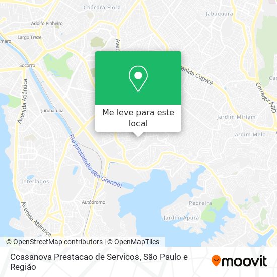 Ccasanova Prestacao de Servicos mapa