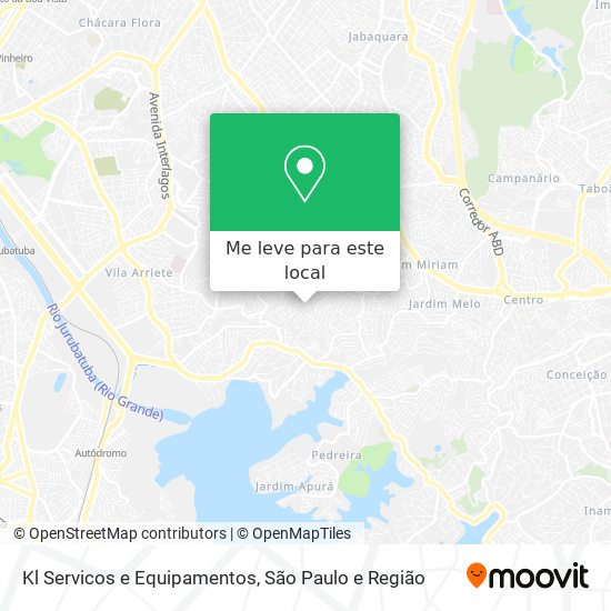 Kl Servicos e Equipamentos mapa