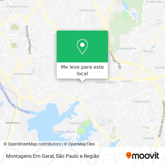 Montagens Em Geral mapa