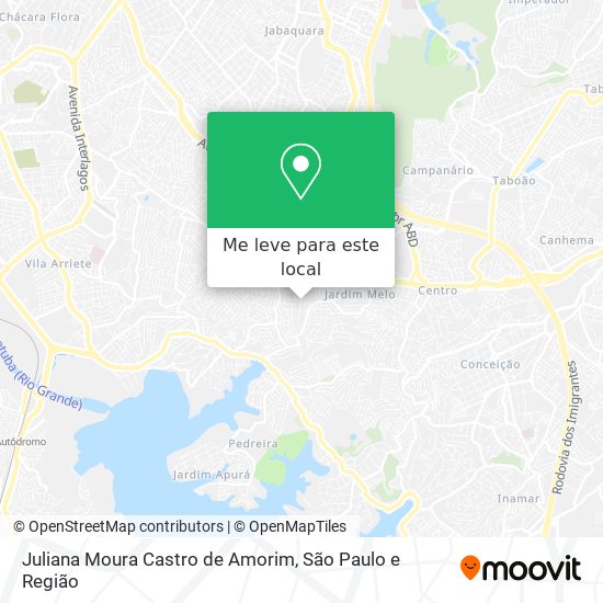 Juliana Moura Castro de Amorim mapa