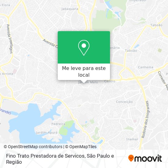 Fino Trato Prestadora de Servicos mapa