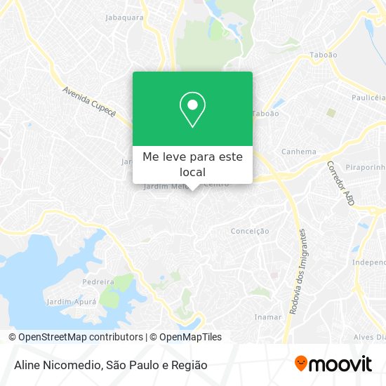 Aline Nicomedio mapa