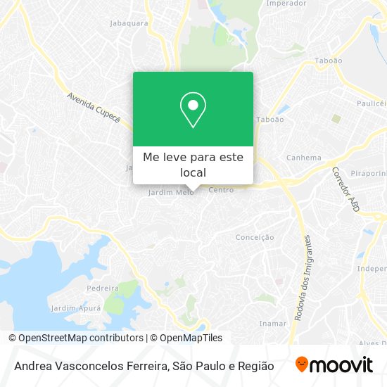 Andrea Vasconcelos Ferreira mapa