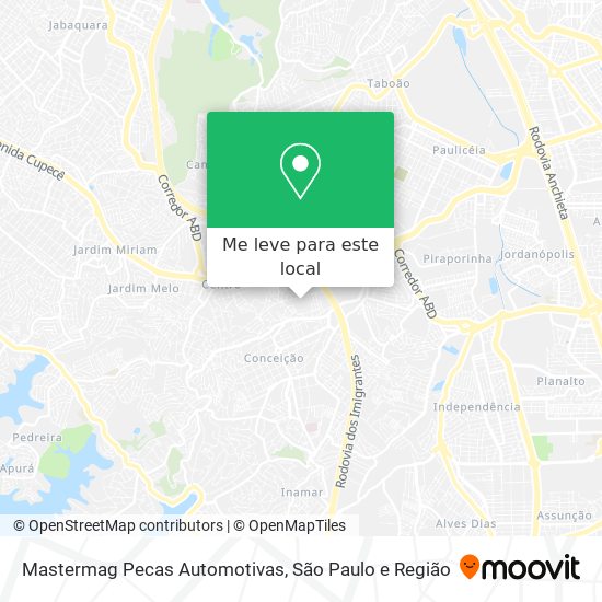 Mastermag Pecas Automotivas mapa