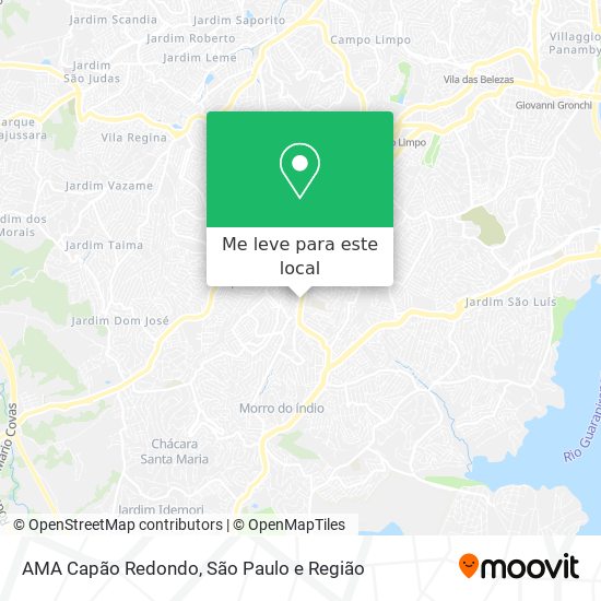 AMA Capão Redondo mapa