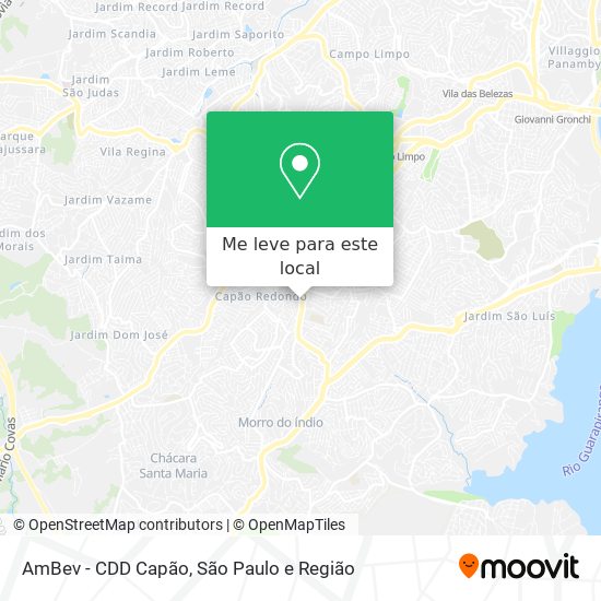 AmBev - CDD Capão mapa