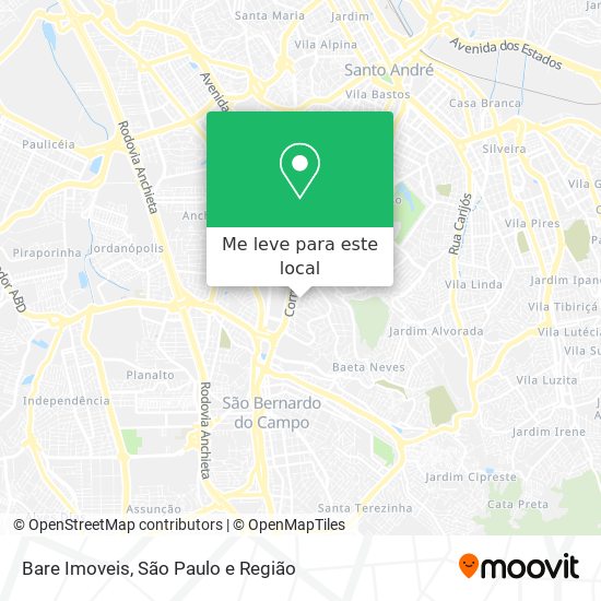 Bare Imoveis mapa