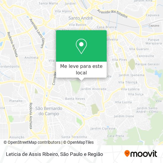 Leticia de Assis Ribeiro mapa