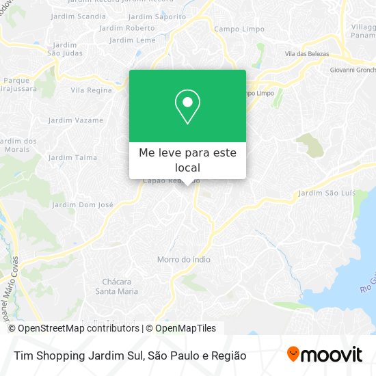 Tim Shopping Jardim Sul mapa