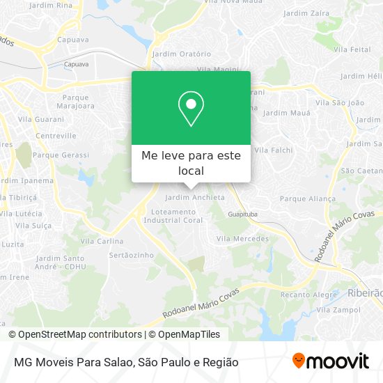 MG Moveis Para Salao mapa