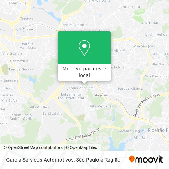 Garcia Servicos Automotivos mapa