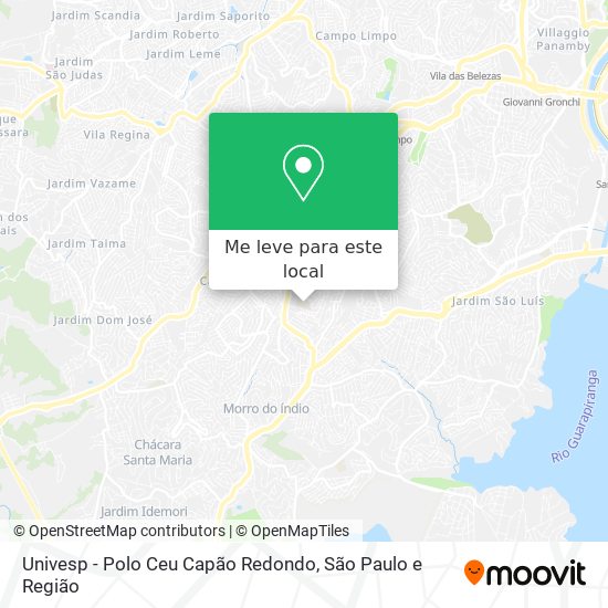 Univesp - Polo Ceu Capão Redondo mapa